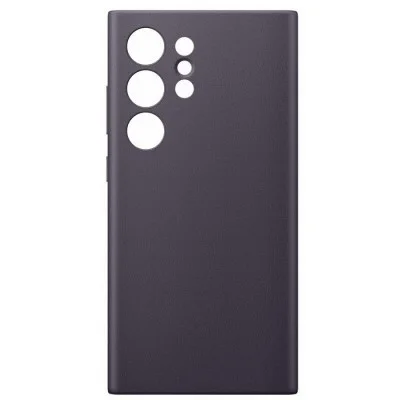 Cover Samsung S24 Ultra Vegan Leather Case &ndash; Dark Violet